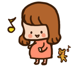 Pregnant women sticker sticker #11741490