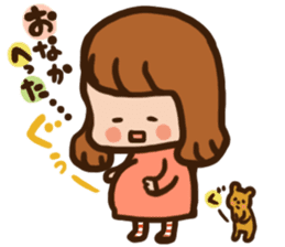 Pregnant women sticker sticker #11741495