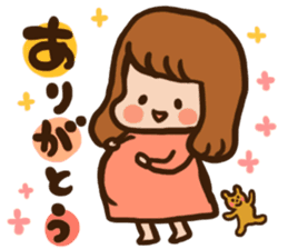 Pregnant women sticker sticker #11741500