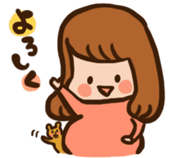 Pregnant women sticker sticker #11741504
