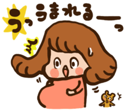 Pregnant women sticker sticker #11741507