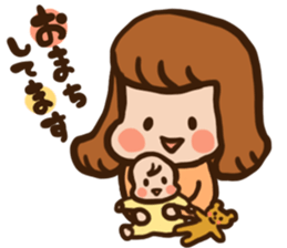 Pregnant women sticker sticker #11741510