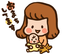 Pregnant women sticker sticker #11741510