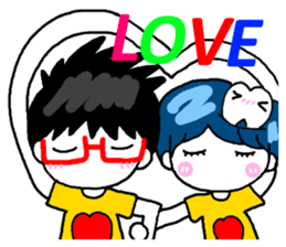 Tooth sister and dad even Acha sticker #11741873