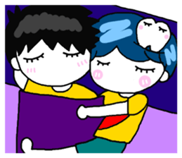 Tooth sister and dad even Acha sticker #11741891