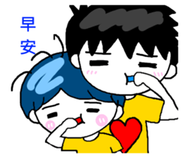 Tooth sister and dad even Acha sticker #11741892