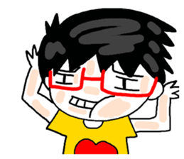 Tooth sister and dad even Acha sticker #11741900