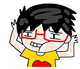 Tooth sister and dad even Acha sticker #11741900