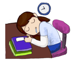 Small peach sixth-grade life sticker #11742319