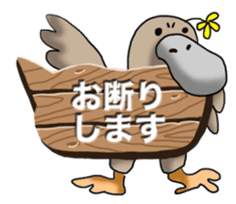 Various creatures to sign sticker #11742503