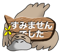 Various creatures to sign sticker #11742506