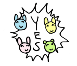 animal shout sticker #11743783