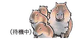 The animals jumps out of a balloon sticker #11744685