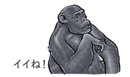 The animals jumps out of a balloon sticker #11744694