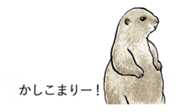 The animals jumps out of a balloon sticker #11744710