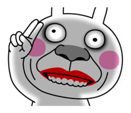 The Crazy Rabbit sticker #11745039