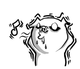 Monster pig stickers2 sticker #11745914