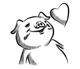 Monster pig stickers2 sticker #11745919