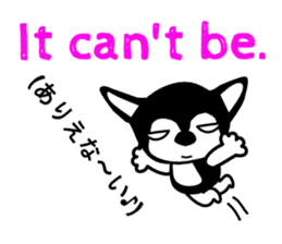 Kawaii dog,Dub talk in English vol.2 sticker #11746007