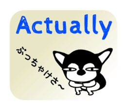 Kawaii dog,Dub talk in English vol.2 sticker #11746026
