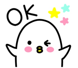 The feelings of the bird sticker. sticker #11746644