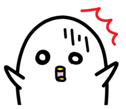 The feelings of the bird sticker. sticker #11746652