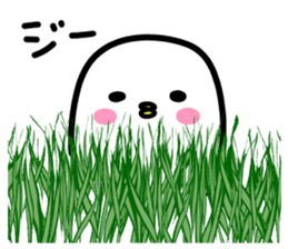 The feelings of the bird sticker. sticker #11746664