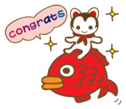 "HAPPY WANKO" [English] sticker #11747094