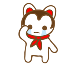 "HAPPY WANKO" [English] sticker #11747108