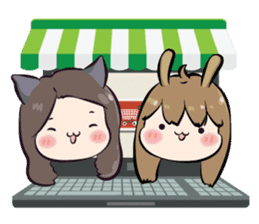 memi shop neko-bunny sticker #11747583