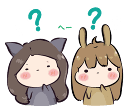 memi shop neko-bunny sticker #11747593