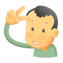 Cute Boy with Green T-Shirt