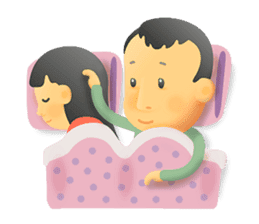 Cute Boy with Green T-Shirt sticker #11749837