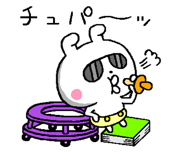 A little bad baby rabbit sticker #11749861