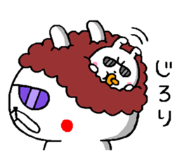 A little bad baby rabbit sticker #11749863