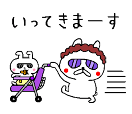 A little bad baby rabbit sticker #11749866