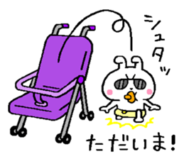 A little bad baby rabbit sticker #11749867