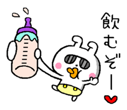 A little bad baby rabbit sticker #11749869