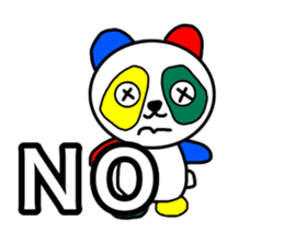 Colorful panda1 sticker #11750162