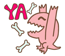 Pink Rex & Carrot Girl sticker #11750242