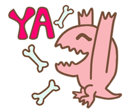 Pink Rex & Carrot Girl sticker #11750242