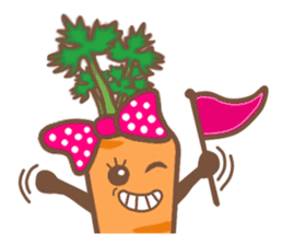 Pink Rex & Carrot Girl sticker #11750248