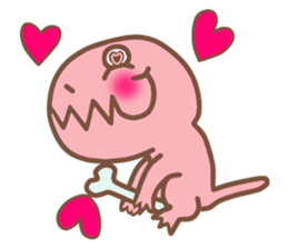 Pink Rex & Carrot Girl sticker #11750251