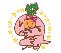 Pink Rex & Carrot Girl sticker #11750253