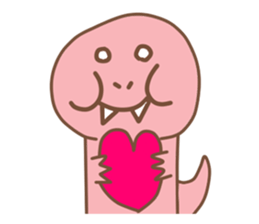 Pink Rex & Carrot Girl sticker #11750254