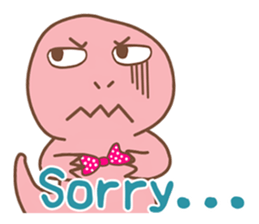 Pink Rex & Carrot Girl sticker #11750262