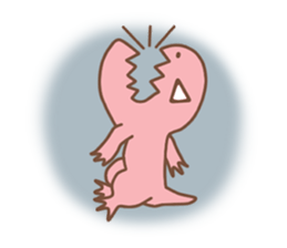 Pink Rex & Carrot Girl sticker #11750267