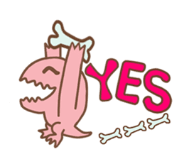 Pink Rex & Carrot Girl sticker #11750270