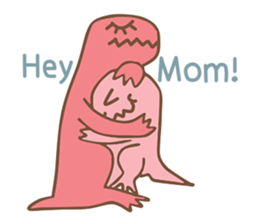Pink Rex & Carrot Girl sticker #11750276