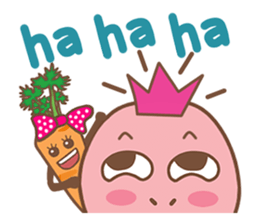 Pink Rex & Carrot Girl sticker #11750277